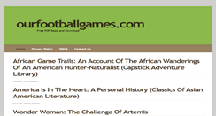 Desktop Screenshot of ourfootballgames.com