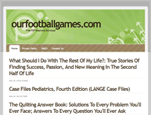 Tablet Screenshot of ourfootballgames.com